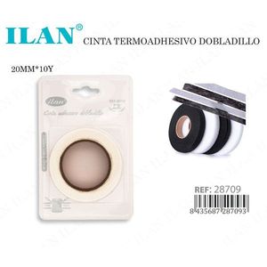 เทปฟิวส์เบิลสองหน้า Ilan ขนาด 20 มม. x 10 หลา สำหรับเย็บริมและเสริมผ้า - Product Image 3