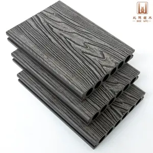 Wood Plastics Composite Outdoor Flooring Co-extrusion Exterior Wpc Decking 3rd Generation