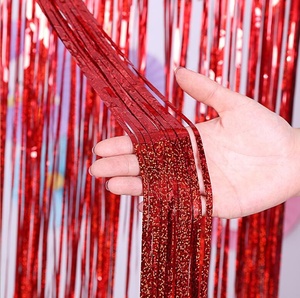 <span class=keywords><strong>Rideau</strong></span> <span class=keywords><strong>à</strong></span> <span class=keywords><strong>frange</strong></span> métallique scintillant 1x3M, 1 pièce, paillettes en feuille d'aluminium, pour mariage, <span class=keywords><strong>fête</strong></span>, anniversaire, nouvel an, joyeux noël, stand de Photo - Product Image 4
