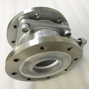 Italian Thin <b>Film</b> Ball Valve PTFE Lined Q71F46 Stainless Steel Carbon Steel Wafer Type 1 In For Corrosive Gases Industry Use - Product Image 2