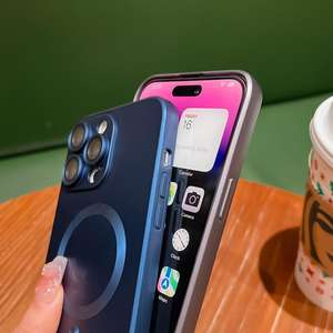 Étui de téléphone magnétique de charge sans fil en TPU, design sportif, antichoc, pour <span class=keywords><strong>12</strong></span> 13 14 15 Plus 11 Pro Max - Product Image 6