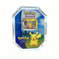 Boîte en métal magnétique transparente personnalisée pour cartes TCG - Étui de présentation en acrylique pour booster box ETB