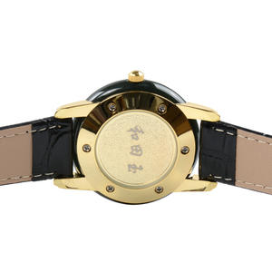 Montre de couple à quartz avec bracelet en cuir Dragon Phoenix, design de luxe, montre en jade Hetian pour hommes et femmes - Product Image 6