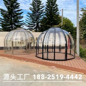 บ้านโดมทรงครึ่งวงกลมทำจากโพลีคาร์บอเนต สำหรับโรงแรม แคมป์ปิ้ง ใช้งานกลางแจ้ง ดีไซน์ทันสมัย พร้อมเคลือบป้องกันรังสียูวี - Product Image 5