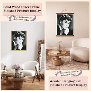 Kit de peinture diamant acrylique DIY fait main sur le thème de Hepburn, cadre photo, style moderne, pour la maison et les loisirs - Product Image 5