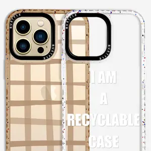 Eco Friendly Plastic Recycled Mobile Phone Shockproof Bumper Cases For IPhone 12 13 14 Custom Cellphone Cover Case For IPhone 15