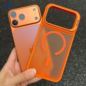 Coque de téléphone portable magnétique de luxe personnalisée avec support d'appareil photo en métal mat pour iPhone 11 12 13 14 <span class=keywords><strong>Plus</strong></span> 15 16 17 Pro Max - Product Image 2