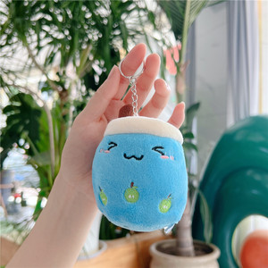 ตุ๊กตาผลไม้สีน้ำตาลรูปแก้ว<span class=keywords><strong>ชา</strong></span>นมไข่มุก 3000 แบบ ของเล่นตุ๊กตาห้อยกระเป๋า พวงกุญแจ ของขวัญ - Product Image 3