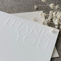 Tarjetas de Felicitación de Lujo con Papel Dorado, Tarjetas de Visita Personalizadas con Grabado, Tarjetas de Agradecimiento para Bodas con Sobres