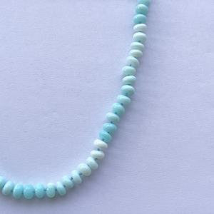 Cuentas Redondas Lisas de Ópalo Azul Degradado Natural de 6mm y 8mm, Hechas a Mano, con Cierre de Plata de Ley 925, Grado AAA, Certificado IGI, Regalo - Product Image 3