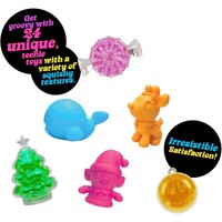 Calendrier de l'Avent 24 Jours Nee Dooh : Boîte Mystère de Jouets à Presser, Compte à Rebours de Noël, Ensemble de Jouets Fidget Squishy, Surprise Perforatrice