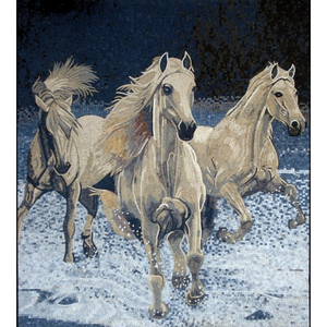 KHÁCH SẠN tùy chỉnh khác nhau màu loạt động vật Ngựa vằn mảnh nhỏ khảm đá gạch tường nghệ thuật bức tranh tường đá cẩm thạch thủy tinh khảm - Product Image 5