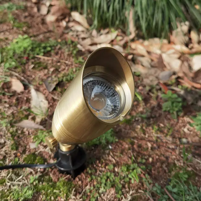 Luzes LED para paisagem exterior à prova d'água de baixa tensão 12v MR16 IP65 luz de bronze
