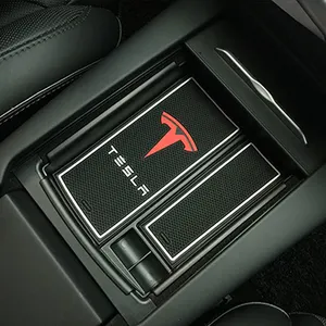 ไร้สายชาร์จเก็บกล่องสำหรับ Tesla รุ่น S/X