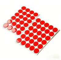 Film adhésif acrylique rouge haute température pour dissipateur thermique LED et plaque signalétique, longueur de rouleau personnalisée OEM, économique
