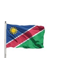 Drapeaux personnalisés en polyester de la République de Maurice, drapeaux nationaux afro-américains, fournis directement par l'usine
