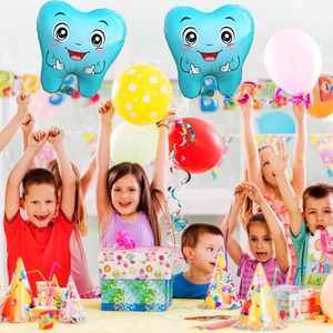 Ballon en aluminium en forme de dents, version brillante, fournitures de fête, décorations, jouet pour enfants - Product Image 4