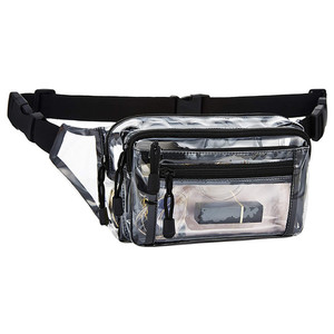 Прозрачная поясная сумка из ПВХ, с логотипом на заказ - Product Image 2