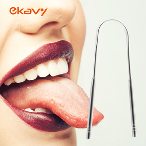 Cá nhân cao cấp đồng thẳng thép không gỉ bạc Túi lưỡi sạch lưỡi <span class=keywords><strong>scraper</strong></span> với hộp kim loại - Product Image 2