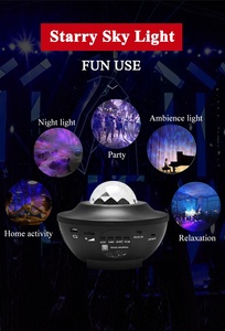 Led Sao Chiếu Ánh Sáng Ban Đêm Lãng Mạn Xoay Bầu Trời Đầy Sao Máy Chiếu Cho Phòng Ngủ Đảng Từ Xa Trang Trí PC Nhựa Cảm Biến - Product Image 2