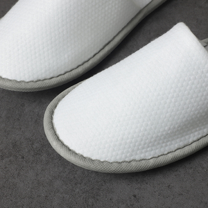 Pantofole da <span class=keywords><strong>Spa</strong></span> di Lusso Monouso in Tessuto Tirato Personalizzate con Logo per Servizi di Cortesia da Viaggio per Hotel e <span class=keywords><strong>Spa</strong></span> - Product Image 5