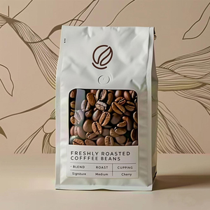 Bolsa de Empaque para Café Personalizada, Bolsa de Fondo Plano con Válvula y Cierre para 250g 500g 1kg de Granos de Café - Product Image 3