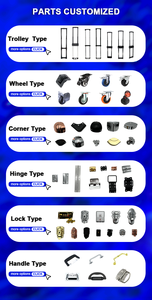 Kilitli Kutu Geri Çekilebilir Saplı IP67 Su Geçirmez Plastik 4 Sıralı Alüminyum Kutu Saklama Kutusu Dereceli Kart Kutusu - Product Image 6