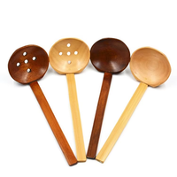 Cuillère en bois pour fondue et nouilles Lamian, cuillère de buffet, cuillère de cuisine en bois personnalisée pour restaurant, vente chaude en usine