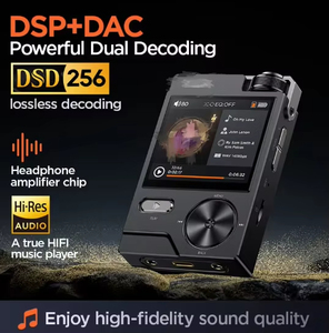 เครื่องเล่น MP3 ไฮไฟโลหะผสมสังกะสี รองรับเสียง DSD Lossless เชื่อมต่อไร้สายผ่านบลูทูธ พกพาสะดวก พร้อมปุ่มหมุน สำหรับนักฟังเพลงระดับออดิโอไฟล์และนักเรียน - Product Image 3