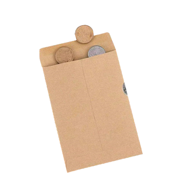 Маленькие конверты из крафт-бумаги с логотипом на заказ