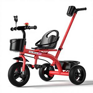 Büyük Yumuşak Koltuklu Çocuk Üç Tekerlekli Bisikleti 1-3-5 Yaş Hafif Bebek İtmeli Bisiklet - Product Image 2