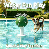 Fontaine à eau pour animaux de compagnie, piscines pour grands chiens, tapis de jeu en forme de boule, aire de jeux extérieure pour chiens