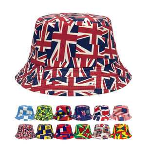 Chapeau Bob Réversible à Large Bord 100% Coton Personnalisé, Imprimé par Sublimation, Casquette de Pêcheur pour Événements Sportifs Mondiaux de Football, Idéal comme Cadeau - Product Image 1