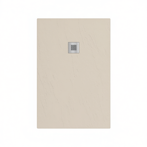 Plato de ducha rectangular Estasi 80 x 100 cm, superficie antideslizante blanca para baño - Product Image 3