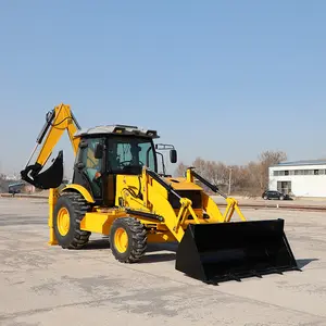 Máy Xây Dựng Nhà Sản Xuất 4X4 Trở Lại Hoe Loader Retrokhai Quật Adora Bánh Xe Mini Máy Xúc Backhoe Loader