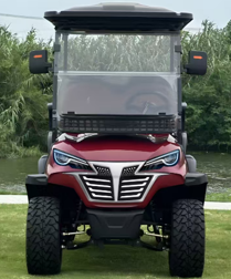 Voiture de chasse électrique 6 places 4+2, chariot de golf surélevé <span class=keywords><strong>4x4</strong></span> tout-terrain avec couleur camouflage pour utilisation en milieu sauvage - Product Image 3