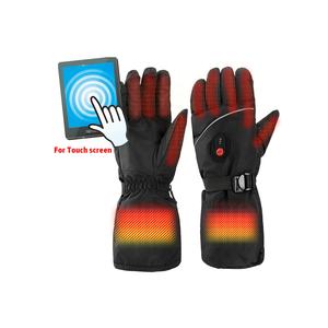 Gants de ski imperméables d'hiver, chauds, coupe-vent, pour motoneige, thermiques, réfléchissants, compatibles écran tactile, chauffants à batterie pour moto - Product Image 1