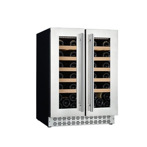VI46-2D Household Wine and Beer Bar Upright Fridge Door Wine Drink Chiller Stainless Steel Outdoor 60 Nevera Para Drawer Refrige - Product Image 3