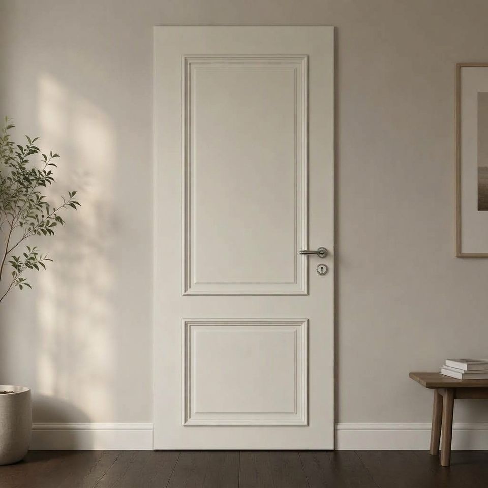 USA Hot Sale White Primed Solid Wood Pine Shaker Door Durable Interior ...