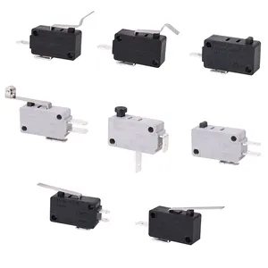 Waterproof IP67 Micro Switch Limit Switch 3A/5A/10A 125V/250VAC M02/M12 Straight Roller Lever Micro Switches