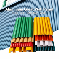 Panneau mural en aluminium, prix de gros, intérieur commercial, joint sans soudure
