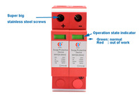 Dispositif de protection contre les surtensions DC SPD 20kA 12V 24V 48V, protection contre les surtensions DC pour système solaire photovoltaïque, équipement de protection contre la foudre