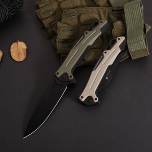 Cuchillo de camping EDC ER 251 Scorpion con mango de acero lavado con piedra, personalizable, calidad OEM, para bricolaje - Product Image 3