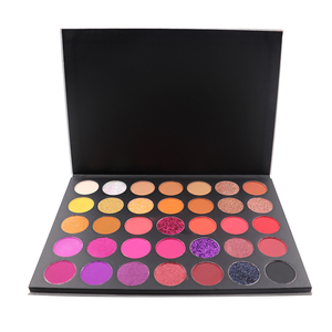 Nhãn Hiệu Riêng Lâu Dài 35 Màu Sắc Không Thấm Nước Sắc Tố Eye Shadow Palette Tùy Chỉnh Cao Ánh Sáng Ánh Sáng Ánh Sáng Kim Loại <span class=keywords><strong>Eyeshadow</strong></span> Trang Điểm - Product Image 2