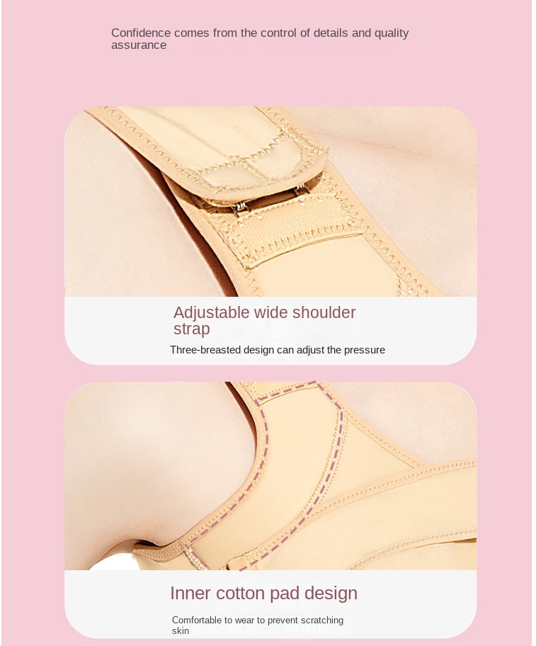 ZOYIAME Post Surgical Shapewear Breast Enhancement Post OP Bra Compression Adjust Band 3D Push Up Implant Stabilizer Medical Bra