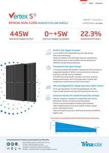 Panneau solaire bifacial double vitrage Trina TSM-445NEG9RC.27 Full Black 440W 435W 430W 425W Prix compétitif - Product Image 2