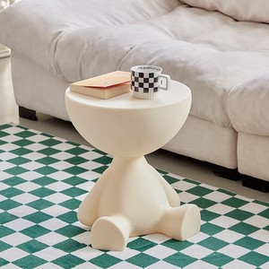 <span class=keywords><strong>Table</strong></span> <span class=keywords><strong>basse</strong></span> moderne de luxe à plateau plat en plastique, <span class=keywords><strong>table</strong></span> d'appoint créative pour petit appartement, <span class=keywords><strong>table</strong></span> <span class=keywords><strong>basse</strong></span> autoportante couleur crème - Product Image 5