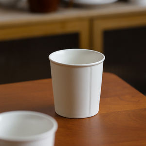 12 oz White Coffee Mug Without Handle Ceramic <span class=keywords><strong>Juice</strong></span> <span class=keywords><strong>Measuring</strong></span> <span class=keywords><strong>Cup</strong></span> sem alças Straight - Product Image 3