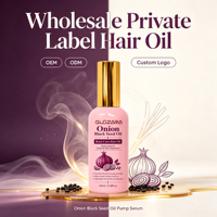 Perawatan Rambut Perbaikan Akar Khusus Label Pribadi, Minyak Bawang Hitam untuk Kulit Kepala, Minyak Rambut Harian 50ml Grosir OEM