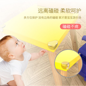 Protectores de esquinas de mesa TPE para la seguridad del bebé, almohadillas anticolisión con cubierta suave, protectores de bordes para uso doméstico infantil - Product Image 1